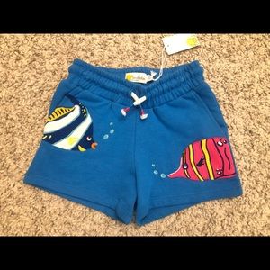 ❌SOLD ❌Mini boden shorts-Moroccan blue fish